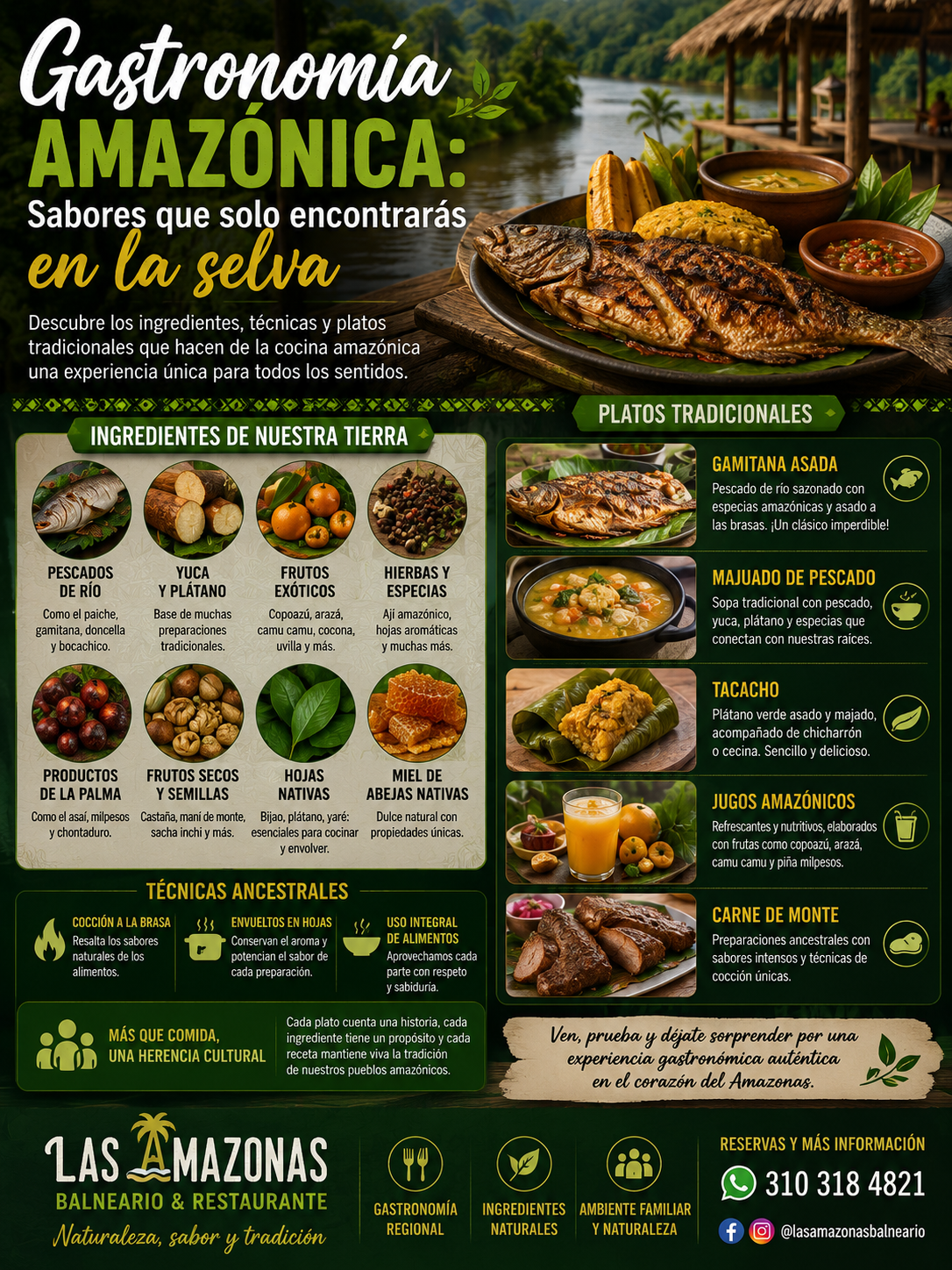 Gastronomía amazónica: sabores que solo encontrarás en la selva