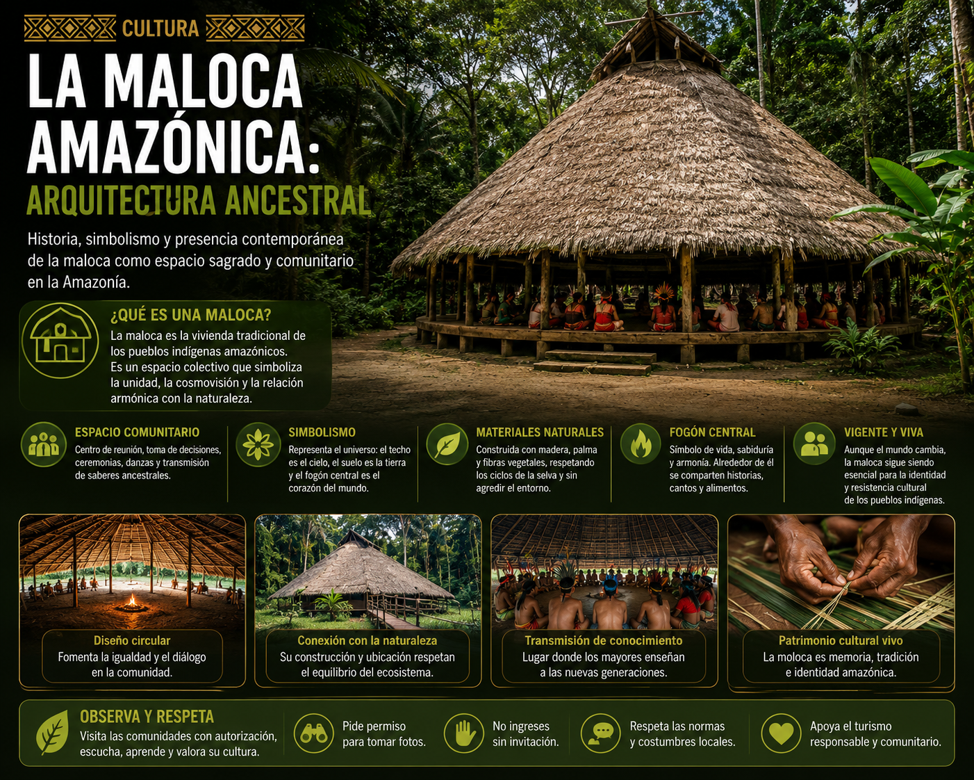 La maloca amazónica: arquitectura ancestral