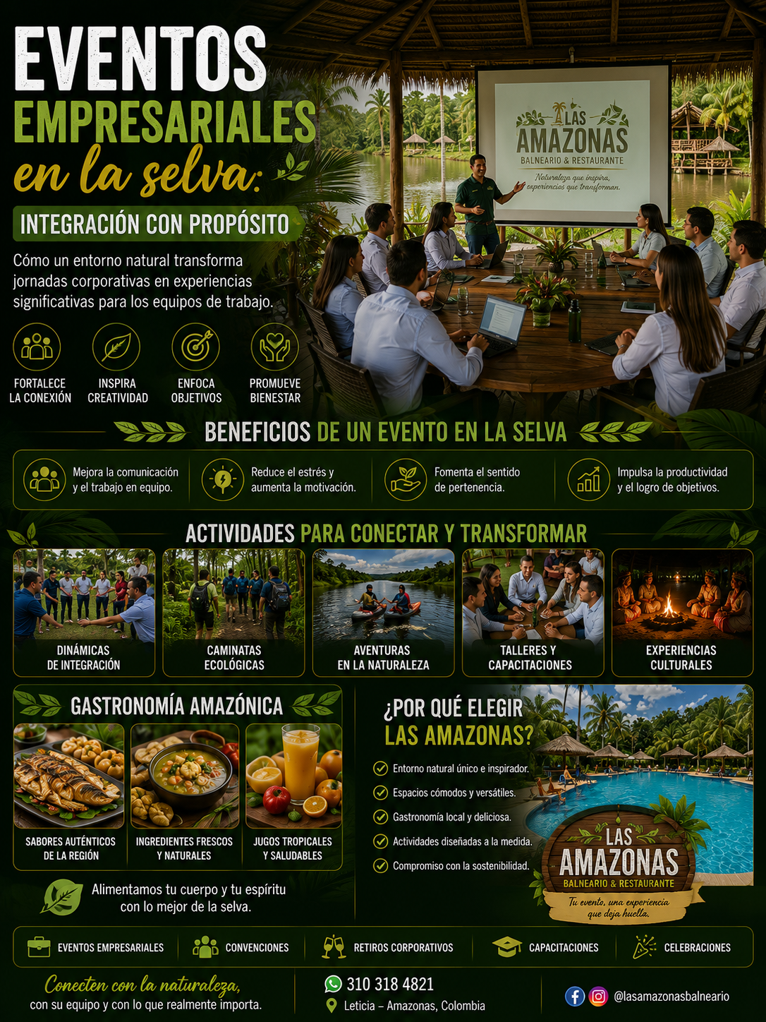 Eventos empresariales en la selva: integración con propósito