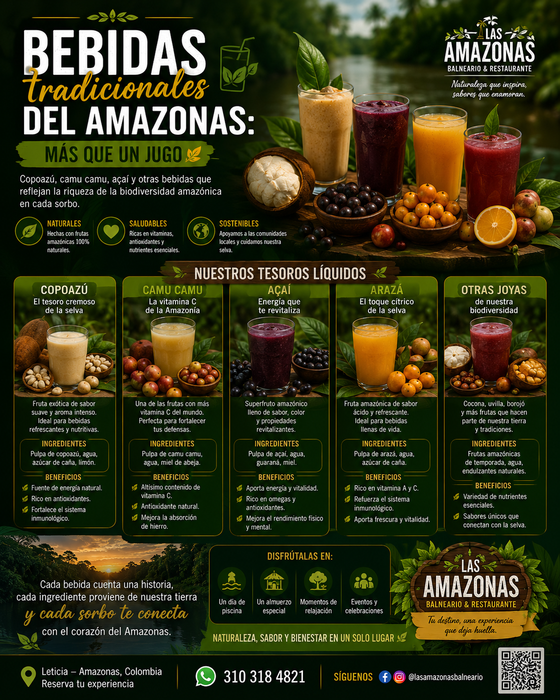 Bebidas tradicionales del Amazonas: más que un jugo
